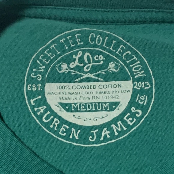 Lauren James “Sweet Southern Belles” L/S Pocket Tee, GUC, Size Medium - Picture 5 of 10